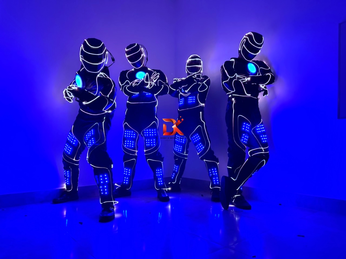 Tiết mục LED Robot dance full lập trình DK 202312_batch logo DK