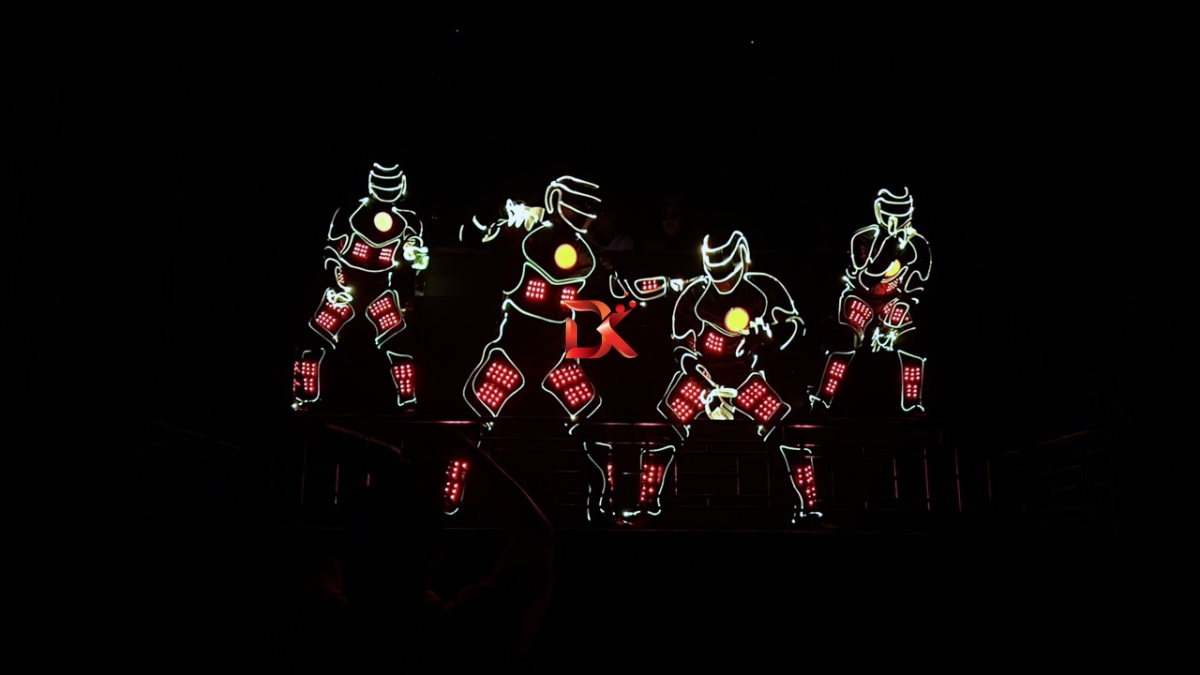 Tiết mục LED Robot dance full lập trình DK 20232_batch logo DK