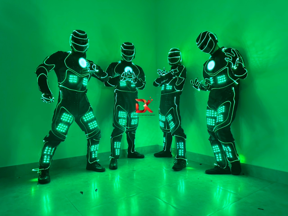 Tiết mục LED Robot dance full lập trình DK 20238_batch logo DK